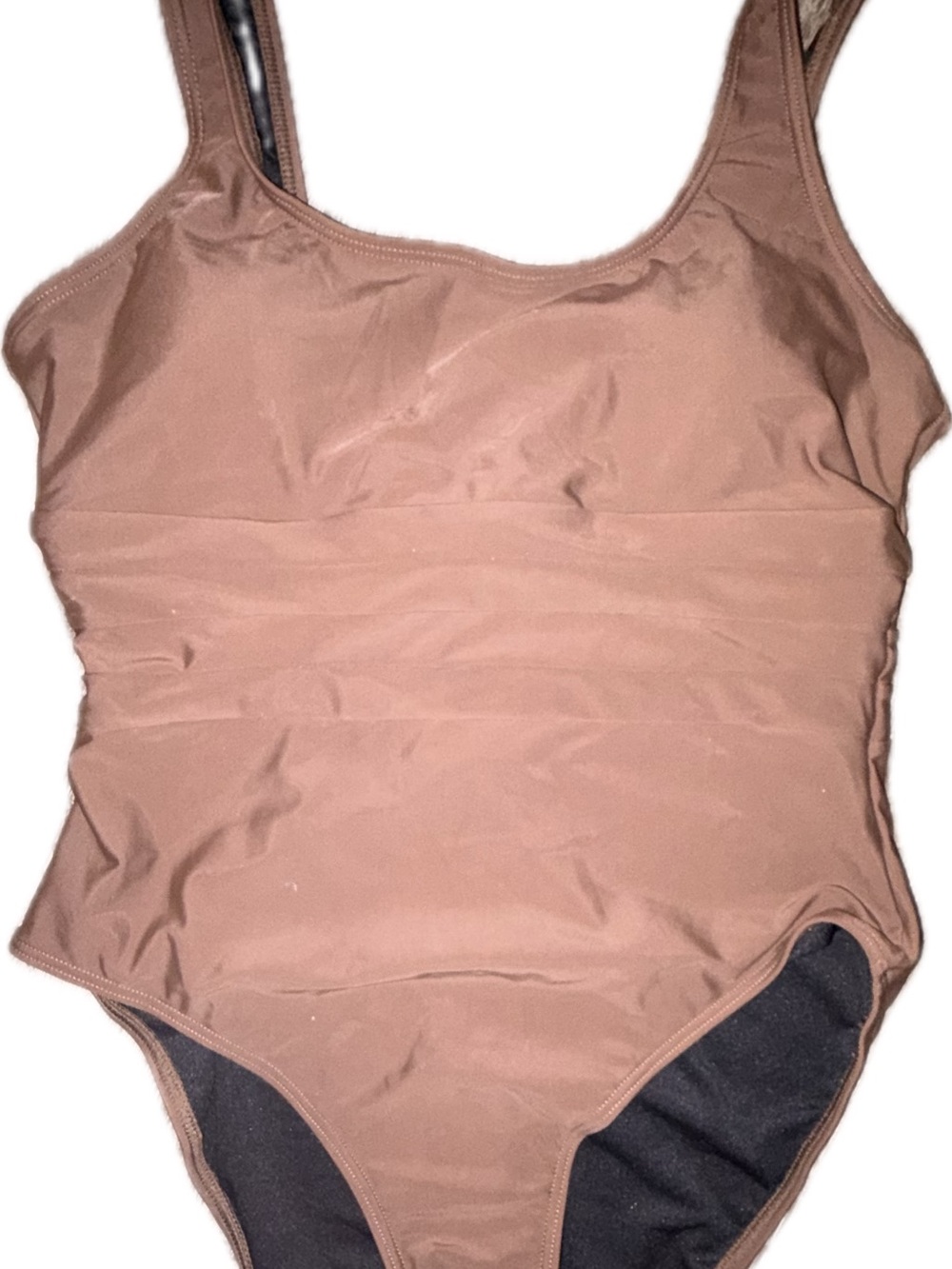 NWOT Classic Scoop One-Piece Swimsuit in Brown